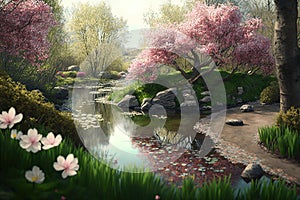 A Beautiful Nature Environment of Spring