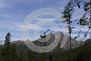 Nature of High Tatras mountains. Slovakia