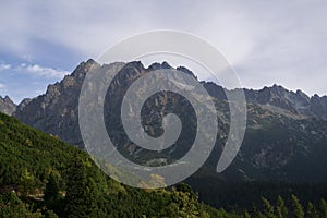 Nature of High Tatras mountains. Slovakia