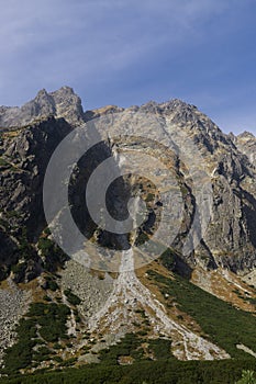 Nature of High Tatras mountains. Slovakia