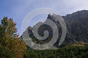 Nature of High Tatras mountains. Slovakia