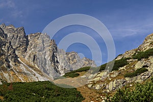 Nature of High Tatras mountains. Slovakia