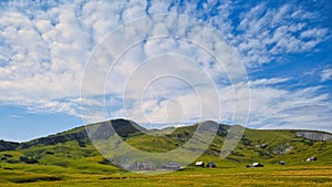 Beautiful nature and hills in the Schnee Alps in summer in Austria