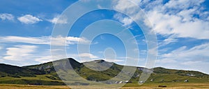 Beautiful nature and hills in the Schnee Alps in summer in Austria