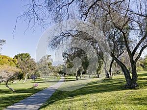 Beautiful nature landscape around Peter F. Schabarum Regional Park