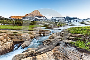 Beautiful nature at Logan Pass, Glacier National Park, MT