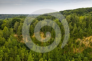 Beautiful nature reserve lake  ecological landscap