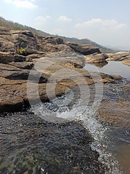 Beautiful nature sceneries in waterfalls athirapally falls Kerala beautiful water mountains hill station