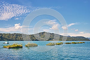 Beautiful nature scenics of Sun Moon Lake photo