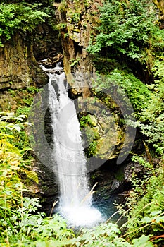 Beautiful nature. Wilczki falls, Poland photo