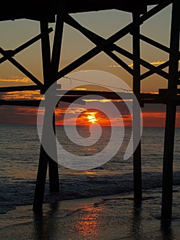 Beautiful NC Pier Sunset