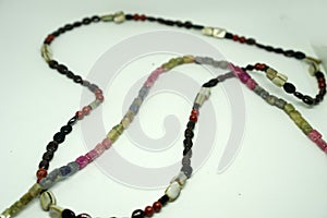 Beautiful necklace made from beads.