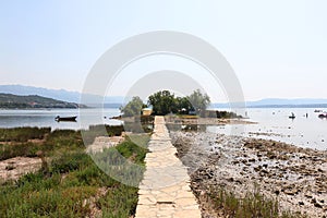 Beach in Posedarje, Croatia