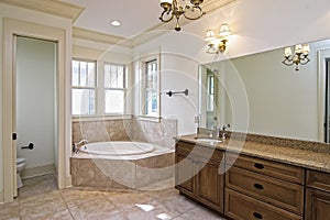 Beautiful new construction bathroom