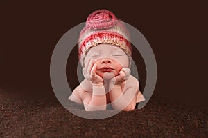 Beautiful newborn baby photo