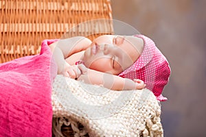 Beautiful newborn baby girl