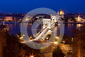 Beautiful night cityscape of Budapest.