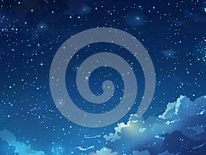 night time sky cloudy background photo