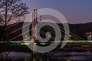 Beautiful night view of bridge