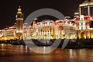 The beautiful nightscape in Tianjin