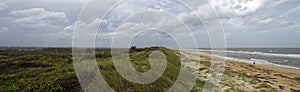 Beautiful North Beach Guana River Preserve on the east coast, Florida State, USA