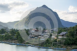 Beautiful North Laos countryside landscape