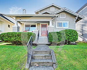 Beautiful northwest house with walkway.