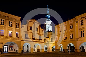 Beautiful Novy Jicin by night