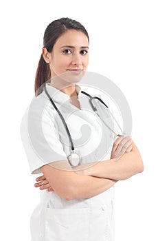 Beautiful nurse with a stethoscope