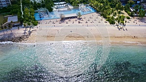 Beautiful Nusa Dua beach with turquoise water photo