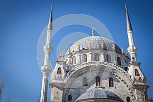 Beautiful Nusretiye Mosque, Istanbul, Turkey