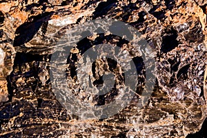 Beautiful obsidian close up