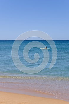 Beautiful ocean kayak beach