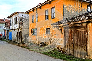 A beautiful old adobe house in the village of Bilecik. Turkey