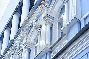 Beautiful old architecture arches columns and pilasters