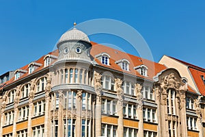 Beautiful old architecture in Berlin Mitte, Germany.