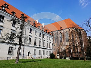 Beautiful old architecture of WrocÅ‚aw, Poland.