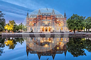 Beautiful old building from 19th century in Orebro, Sweden