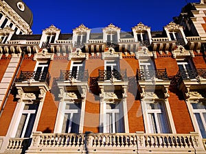 Beautiful old building in Madrid, Spain.