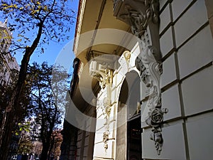 Beautiful old building in Madrid, Spain.