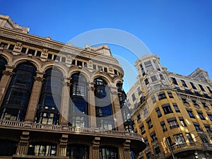 Beautiful old building in Madrid, Spain.