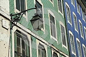 Beautiful old ceramic facades in Lisbon