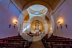 A Beautiful Old Chapel Inside the Historic Old West Spanish Mission San Jose