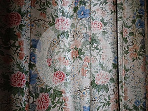 Beautiful old flower cortain