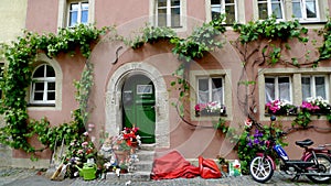 Beautiful old house in Rothenburg photo