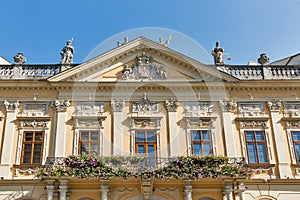 Krásny starý dom v Košiciach na Slovensku.