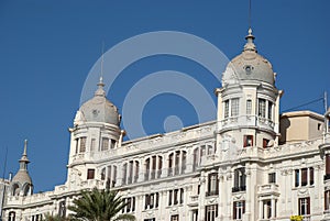 Beautiful old houses of Alicante, spain