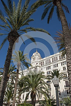 Beautiful old houses of Alicante, spain