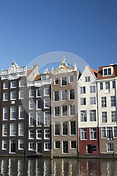Beautiful old houses in Amsterdam