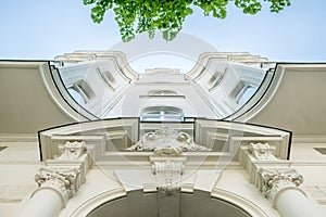 Beautiful old residential building facade